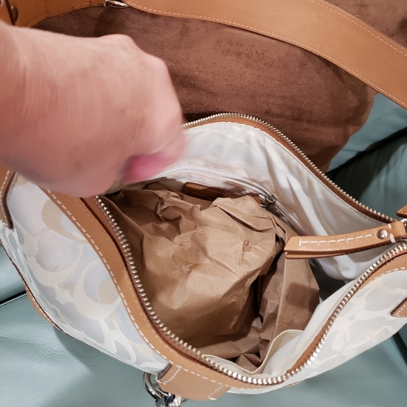 Vintage Coach signature Canvas shoulder bag - Picture 10 of 16